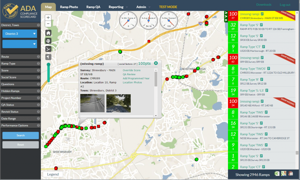 ADA Compliance and Curb Ramp Survey System - BSC Group